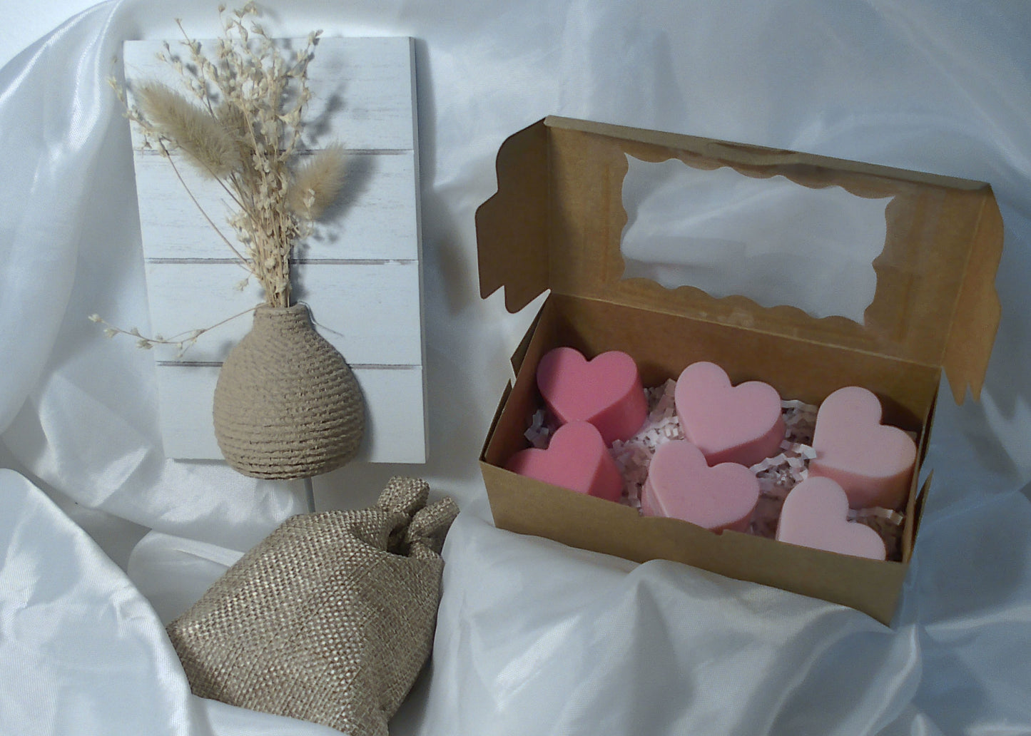 Fondants parfumés en forme de coeurs