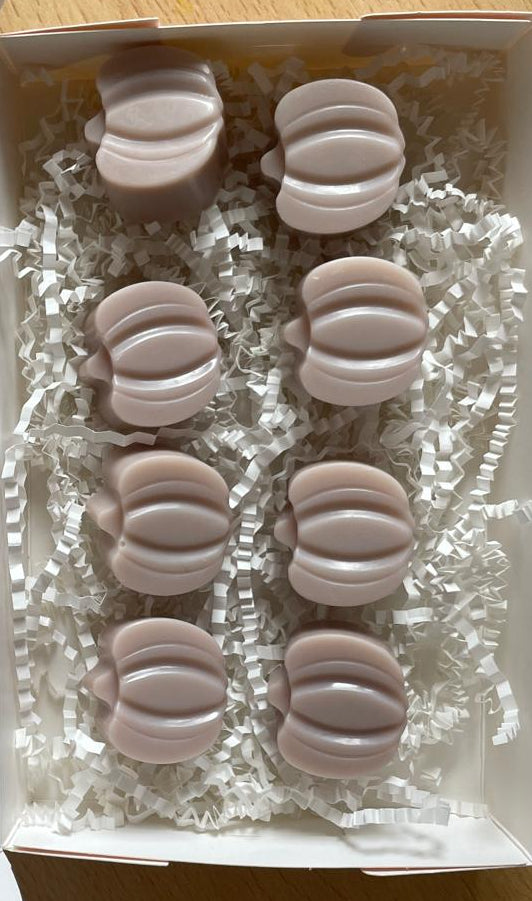 Coffret citrouilles - vue de dessus, 8 fondants - Cocon by Héléa