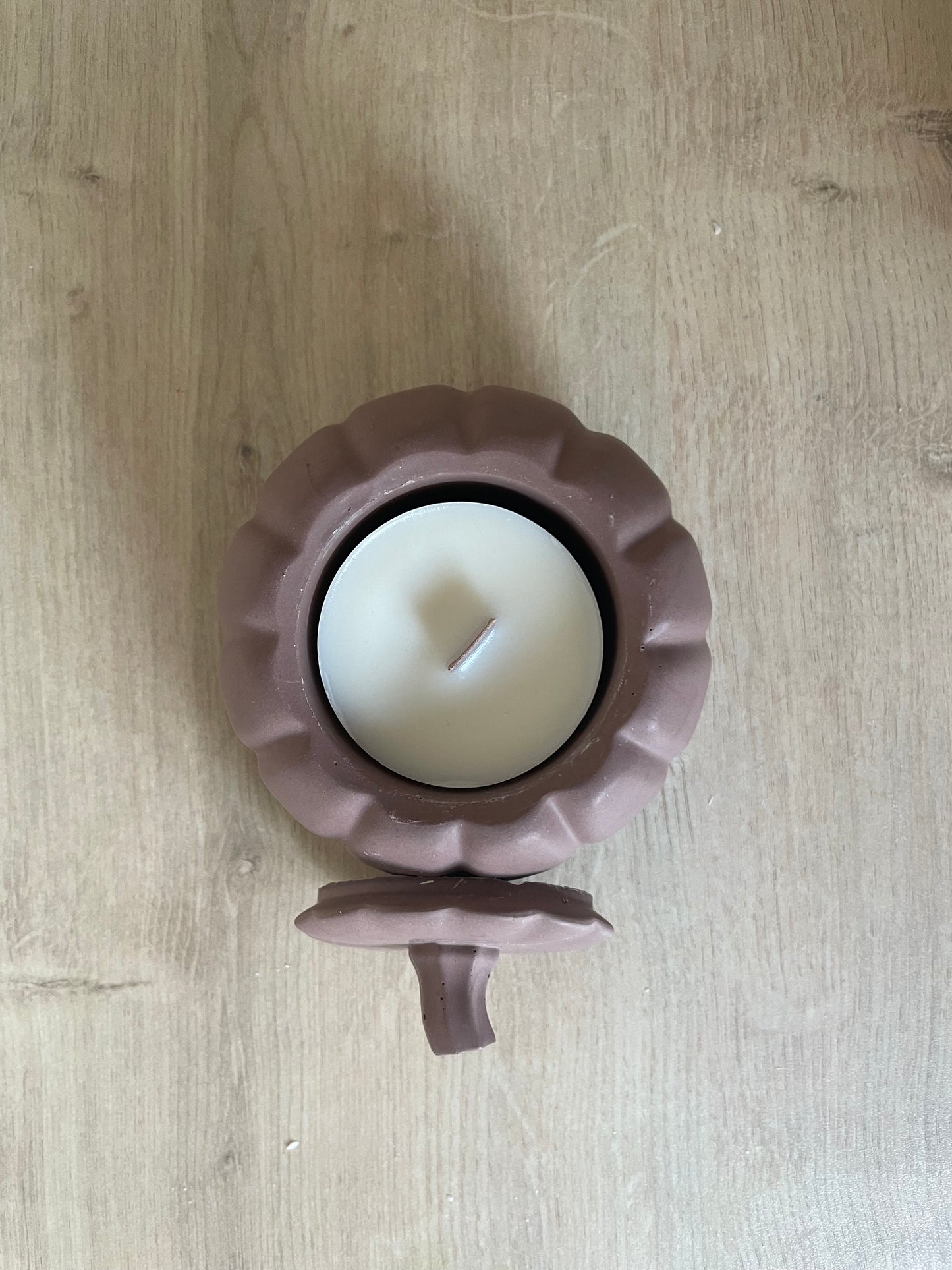 Bougie en pot citrouille