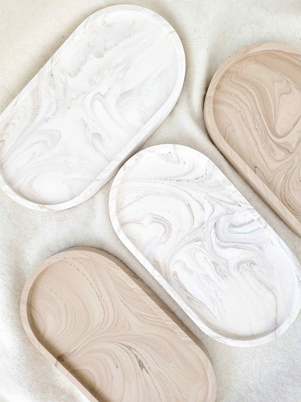 Plateau en jesmonite