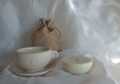 Ecorecharge pour pot en forme de tasse avec soucoupe