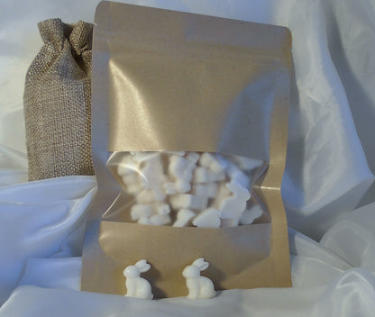 Sachet Fondants Lapins Parfumés | Cire de soja | Parfum de Grasse au choix | Fait main à Nice