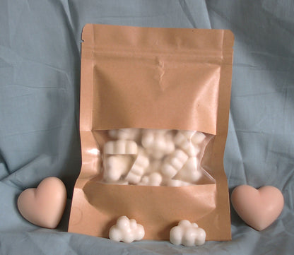 Sachet Fondants Nuages Parfumés | Cire de soja | Parfum de Grasse au choix | Fait main à Nice
