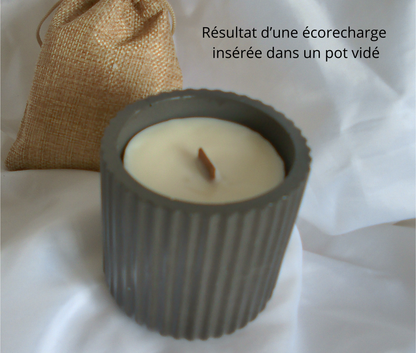 Éco-recharge pour pot Strié