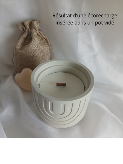 Éco-recharge Arcélia — Cire de soja naturelle 138g | Parfum de Grasse au choix | Compatible Arcélia