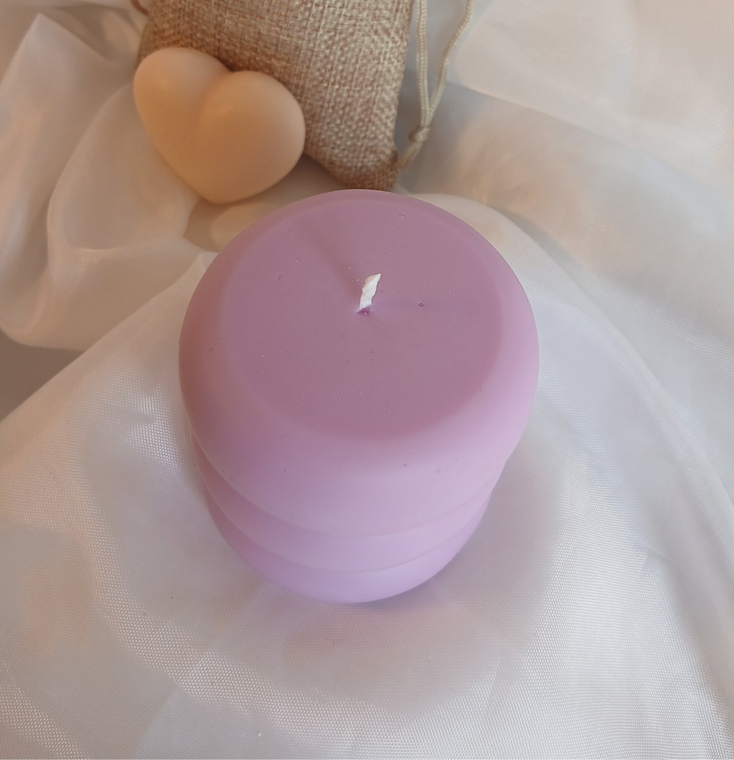 Pilléa — Bougie Anneaux Empilés | Cire de soja | Parfum de Grasse au choix | Fait main à Nice