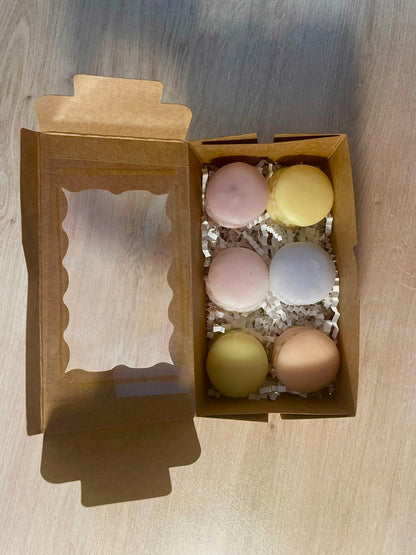 Coffret de 6 fondants parfumés Macaron